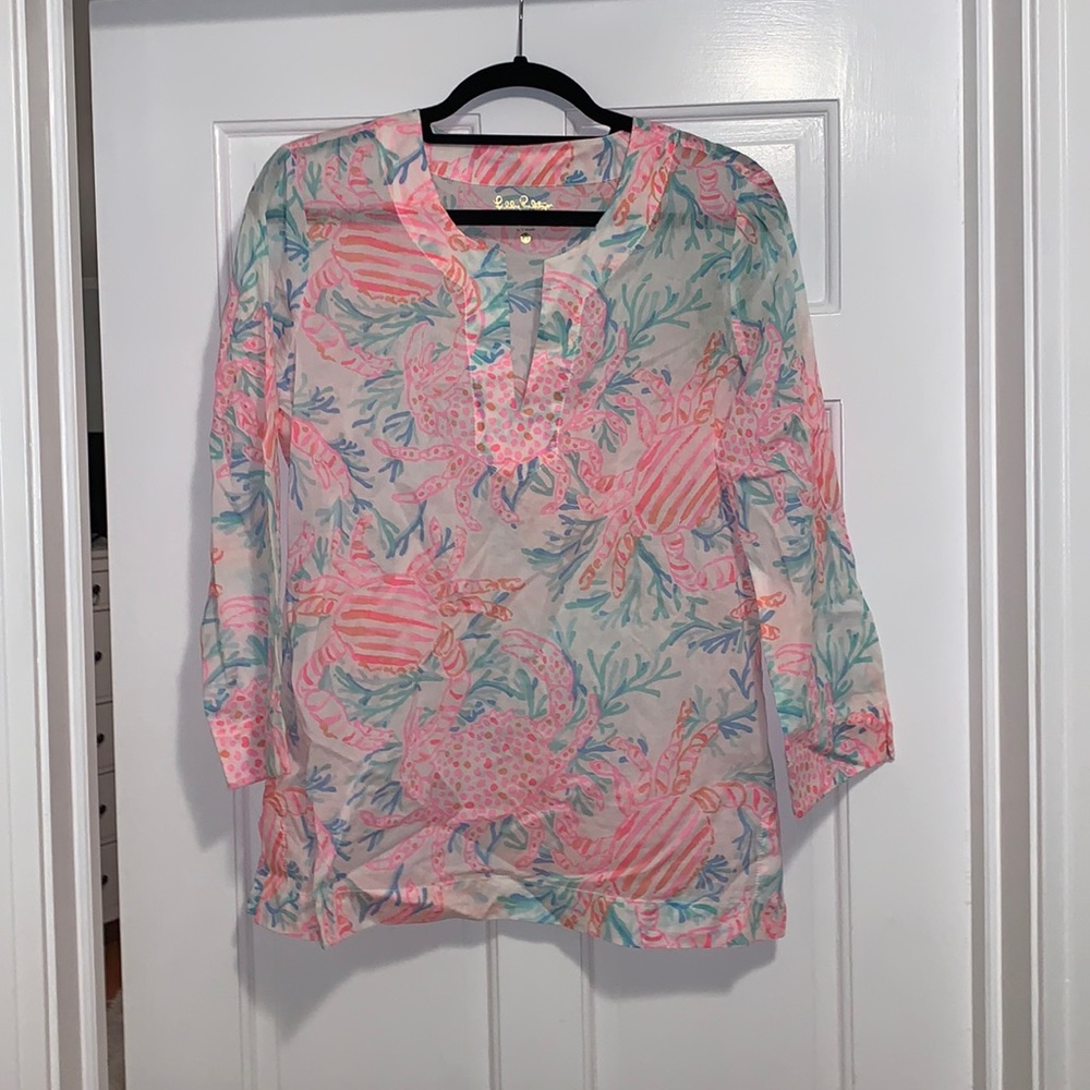 Lily Pulitzer Blouse/cover up